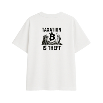 'NON-AGGRESSION & LIBERTY' | Oversize Beyaz Tişört