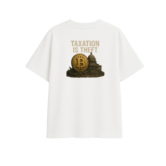 'BTC' | Oversize Beyaz Tişört