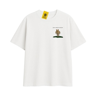 'DON'T TREAD ON MEOW' | Oversize Beyaz Tişört | DISTASTE