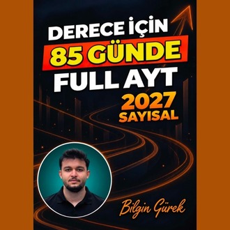 2026 BİLGİN GÜREK DERECE YAPTIRTACAK 85 GÜN AYT SAYISAL PROGRAM DİJİTAL KİTAP 