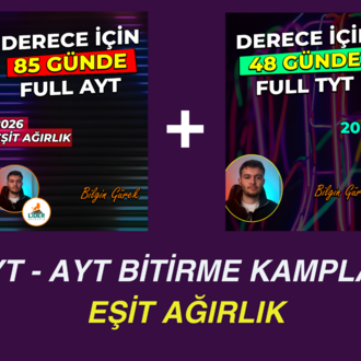 BİLGİN GÜREK TYT - AYT KAMPLARI EŞİT AĞIRLIK (DİJİTAL KİTAP)