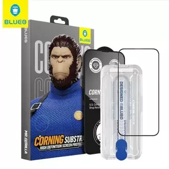 Blueo Corning Gorilla iPhone 14 Pro Uyumlu Uygulama Aparatlı Ekstra Dayanıklı HD Cam Ekran K