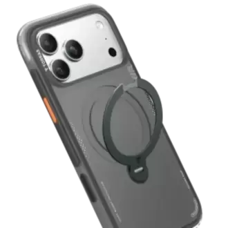 Torras Apple iPhone 17 Pro Max O Stand Spin Air Serisi Magsafe Kılıf - Siyah 6938075665463