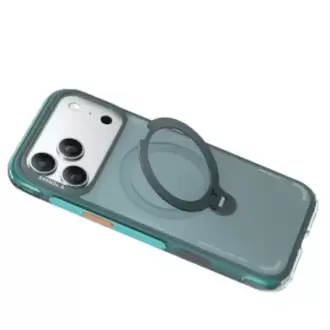Torras Apple iPhone 17 Pro O Stand Spin Air Serisi Magsafe Kılıf - Yeşil-Mavi
