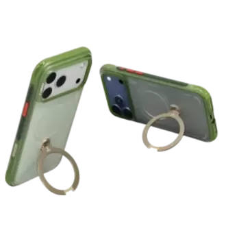 Torras Apple iPhone 17 Pro Max O Stand Spin Air Serisi Magsafe Kılıf - Yeşil 6938075605650