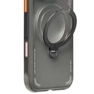 Torras Apple iPhone 16 Pro Max O Stand Spin Air Serisi Magsafe Kılıf - Siyah 6938075666422