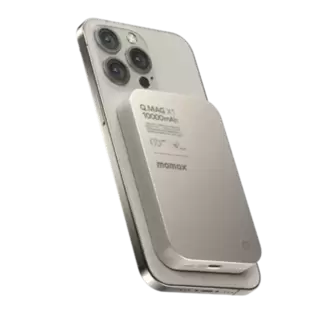Momax Q.mag X1 10000MAH Magsafe Uyumlu Kablosuz Powerbank TİTANİUM