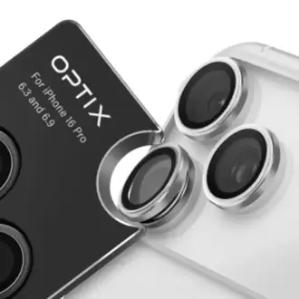 Uniq iPhone 17 Pro / 17 Pro Max Optix Çelik Çerçeveli Sapphire Kamera Lens Koruyucu