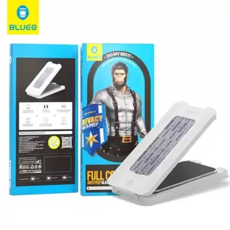 Blueo Anti-Peep Privacy iPhone 16Plus/15Plus Uyumlu Göz Yormayan Uygulama Aparatlı Hayalet Cam