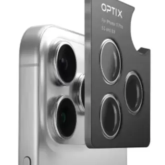 Uniq iPhone 17 Pro / 17 Pro Max Optix Çelik Çerçeveli Sapphire Kamera Lens Koruyucu