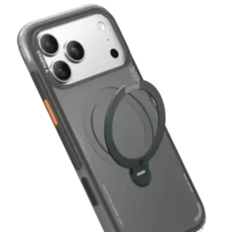 Torras Apple iPhone 17 Pro O Stand Spin Air Serisi Magsafe Kılıf - Siyah 6938075665388
