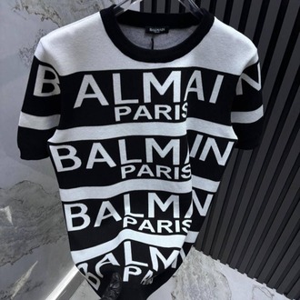 BALMAIN PARİS BİSİKLET YAKA TRİKO T-SHİRT