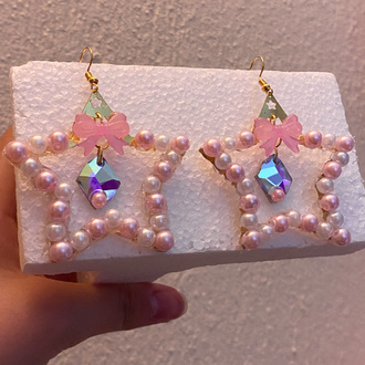 Pinkstar Küpe