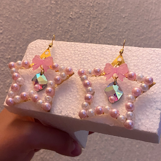 Pinkstar Küpe