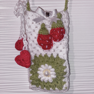 Strawberry Telefon Çantası