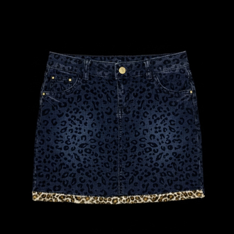 Leopar old money kot mini etek