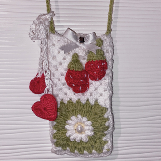 Strawberry Telefon Çantası