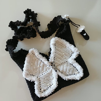 Rujluk Charmlı Butterfly Çanta