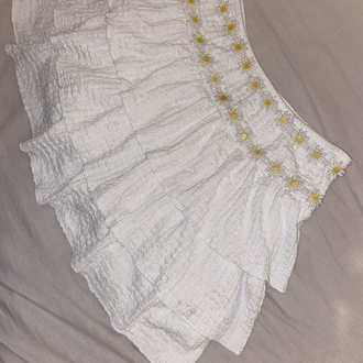 Papatyalı fairycore ultra mini etek