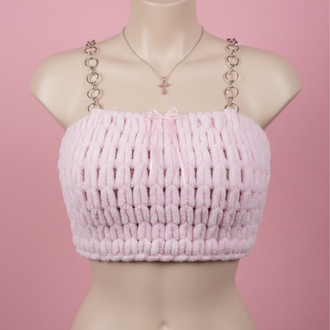 Coquette peluş crop