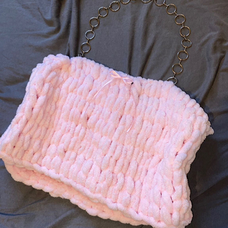 Coquette peluş crop