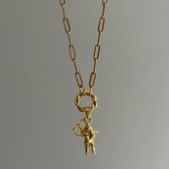 Gold Burgulu Eros Kolye