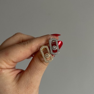 Mesika Model Taşlı Küpe