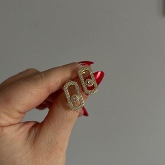 Mesika Model Taşlı Küpe