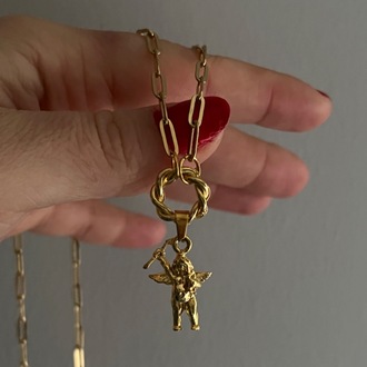 Gold Burgulu Eros Kolye
