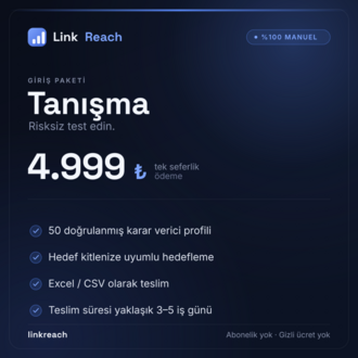 B2B Lead Listesi – 50 Karar Verici