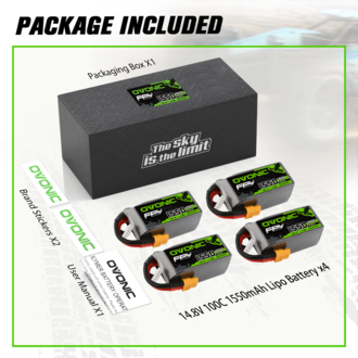 Ovonic 4S Lipo Battery 1550mah 4S1P 100C