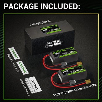 Stokta OVONIC 3S Lipo Battery 2200mAh 3S1P 35C 11.1V
