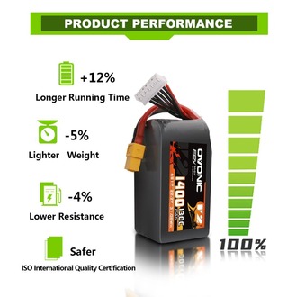 Ovonic 6S LiPo Battery 1400mAh 130C
