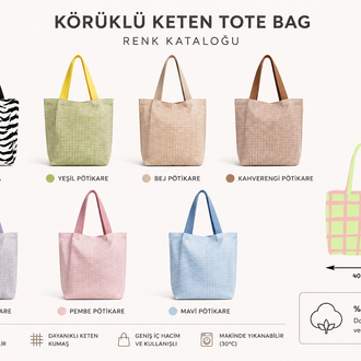 Evcil Hayvan Nakışlı Tote Bag