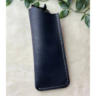 Cushy Sunglesses Case / Siyah Crazy Leather