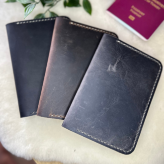 Plethora Pasaport Wallet / Kestane Crazy Leather