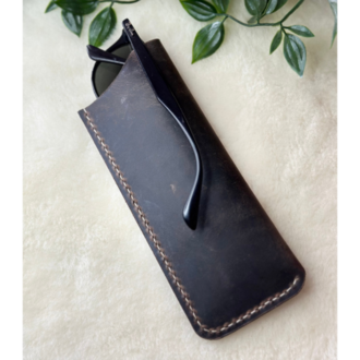 Cushy Sunglesses Case / Kestane Crazy Leather