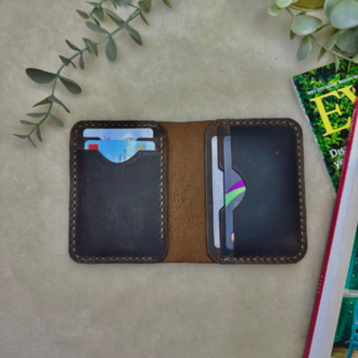 Virile Card Wallet / Kestane Crazy Leather