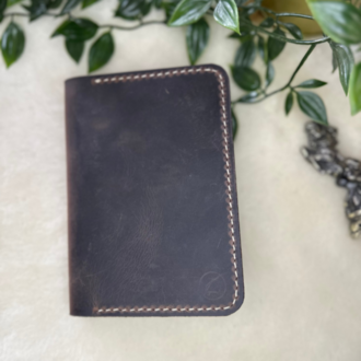 Plethora Pasaport Wallet / Kestane Crazy Leather