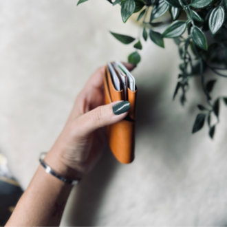 Motley Card Holder / Taba Vegetal Leather