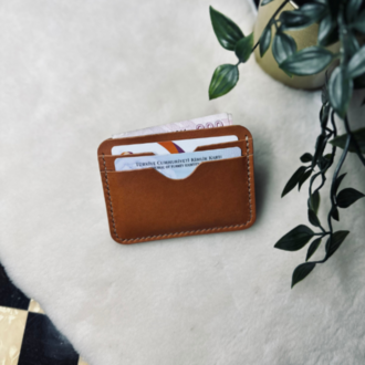 Clove Card Holder / Taba Vegetal Leather 
