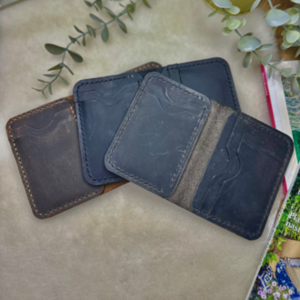 Virile Card Wallet / Siyah Crazy Leather