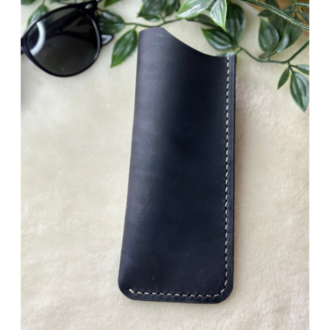 Cushy Sunglesses Case / Siyah Crazy Leather