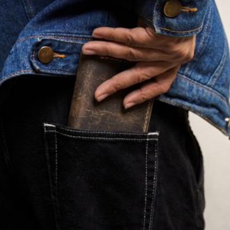 Virile Card Wallet / Kestane Crazy Leather