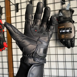 Dainese Druid 4 Black Charcoal Gray Deri Eldiven