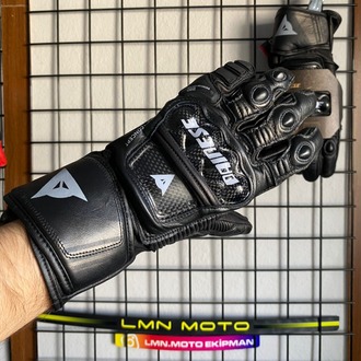 Dainese Druid 4 Black Charcoal Gray Deri Eldiven