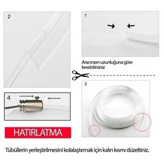Araç Içi Atmosfer Ambiyans Led  App Kontrollü 