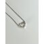 Silver Zirkon Taşlı Kalp Kolye