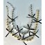 Silver Siyah Fiyonklu Top Choker Kolye 