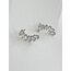 Silver Baget Taşlı Küpe 